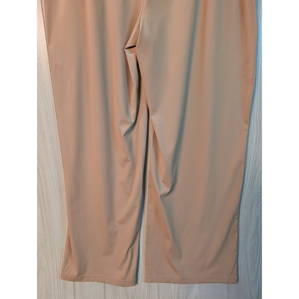 Women Zyia Active Khaki Stretch Pull on Wide Leg Work Flow Pants Size XXL - Picture 6 of 10